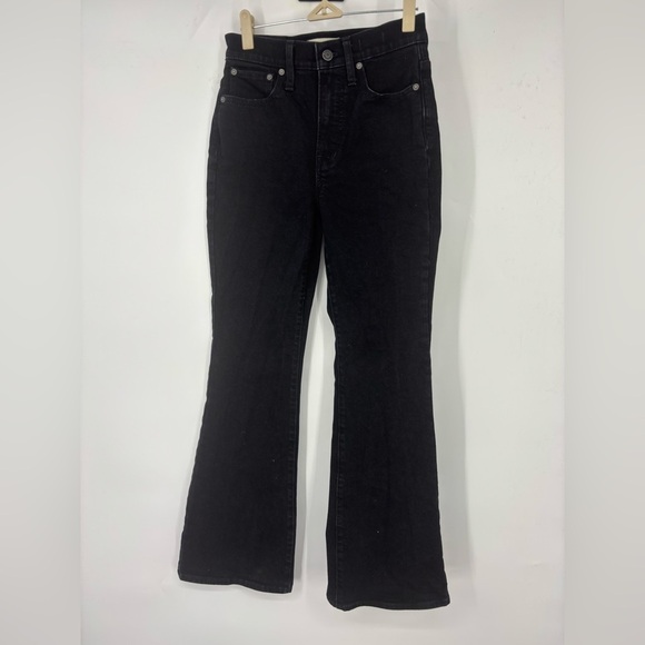 NWOT Madewell The Perfect Vintage Flare Jean in Sherborn Wash Black 24 - Picture 4 of 6